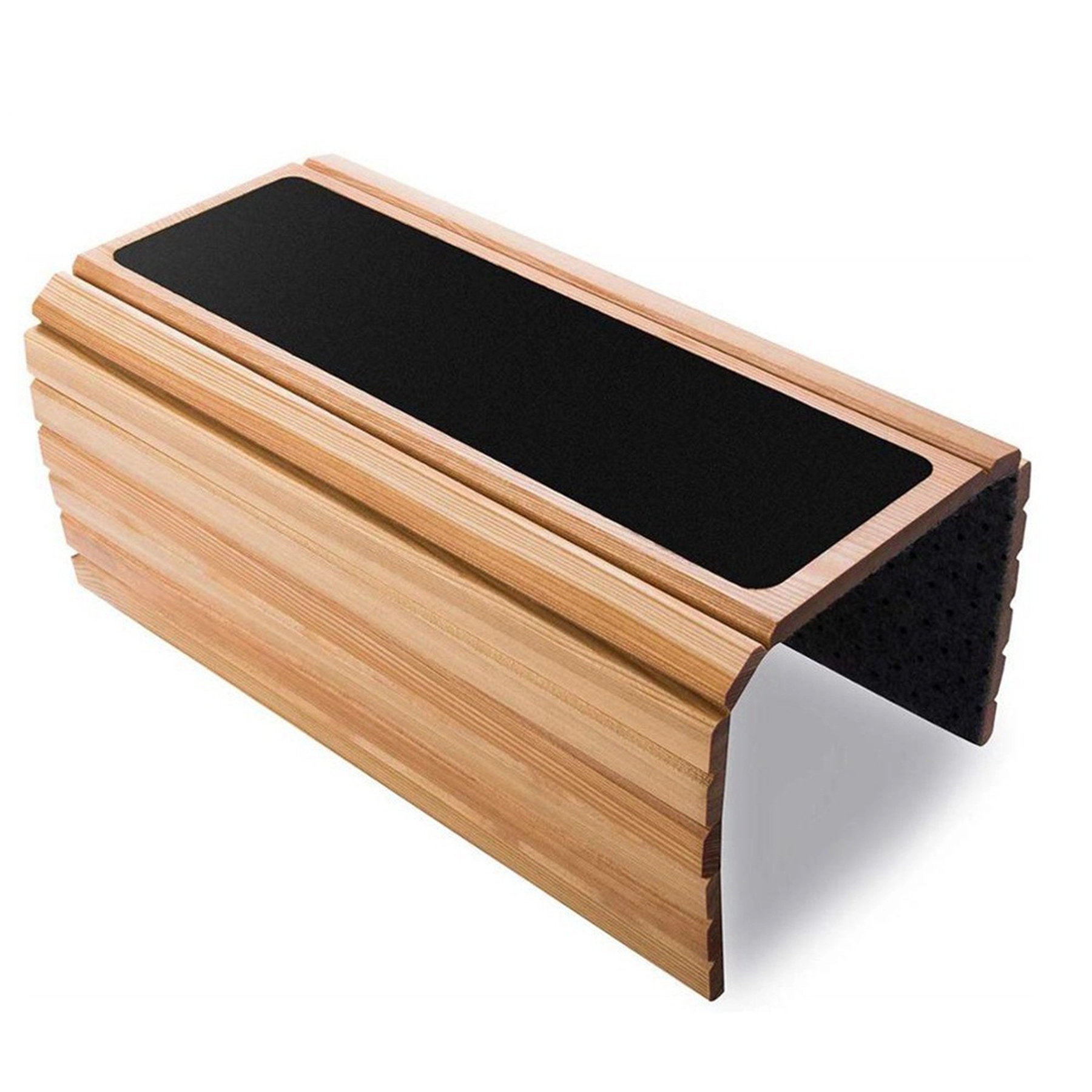 Foldable Bamboo Couch Arm Tray, promotional household item with logo imprint 4
