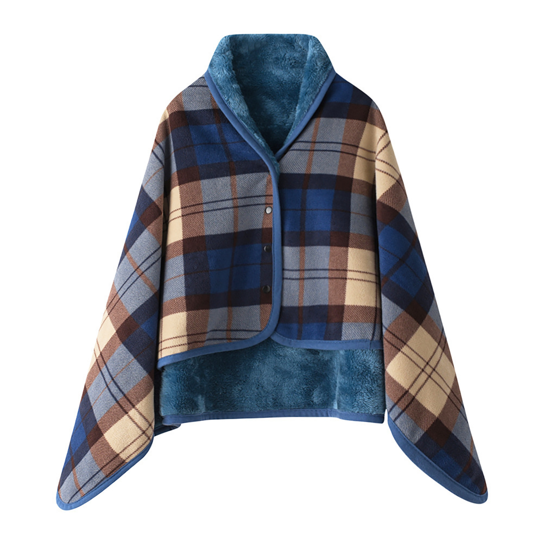 Plaid Flannel Wearable Blanket 3
