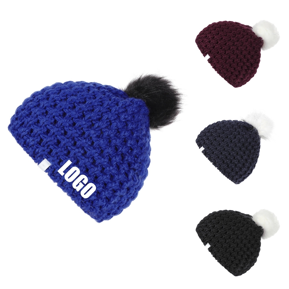 Custom Beanie Hats Winter Knitted Caps Unisex 2