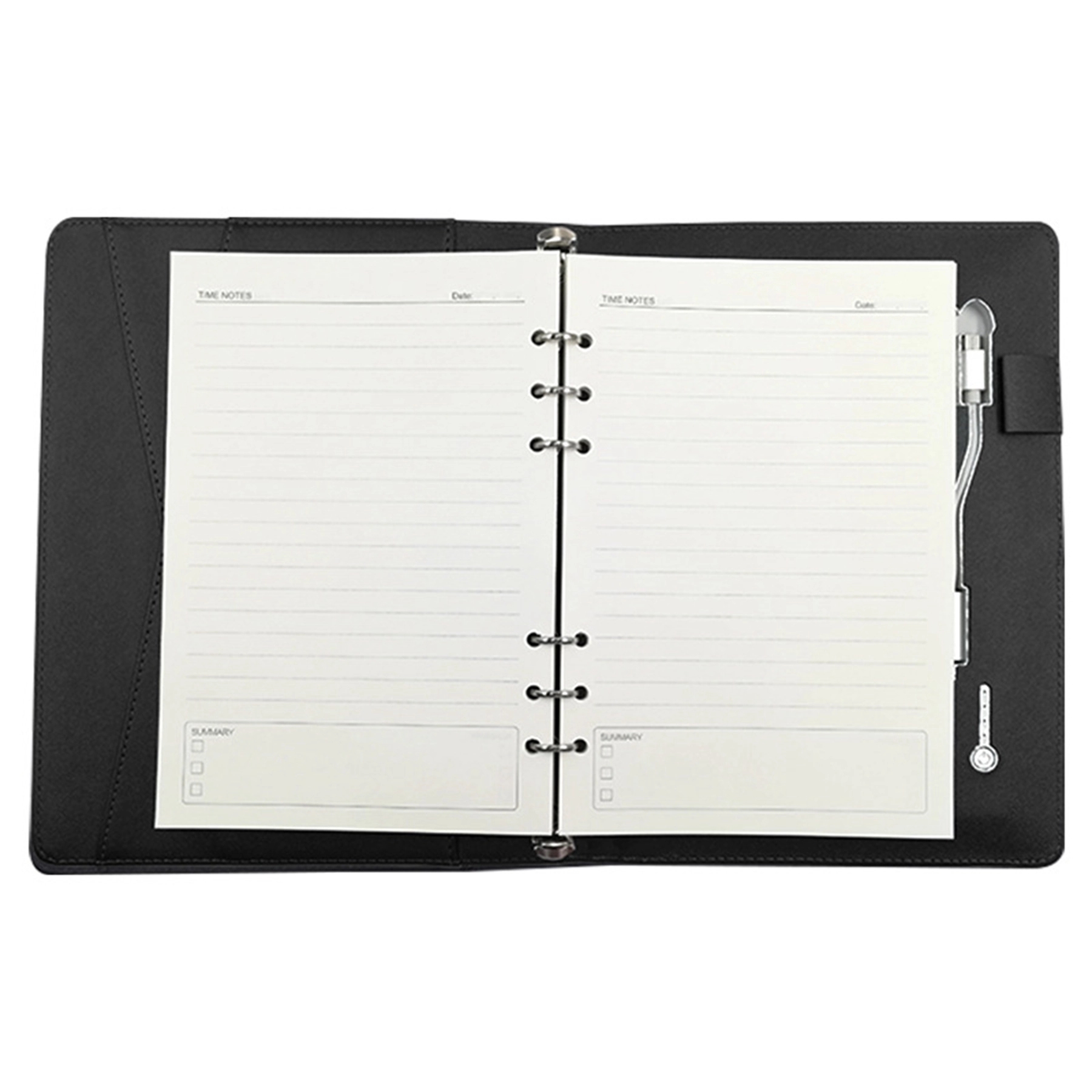 6000 mAh Wireless Charging Power Bank Notebook with LED Logo 5