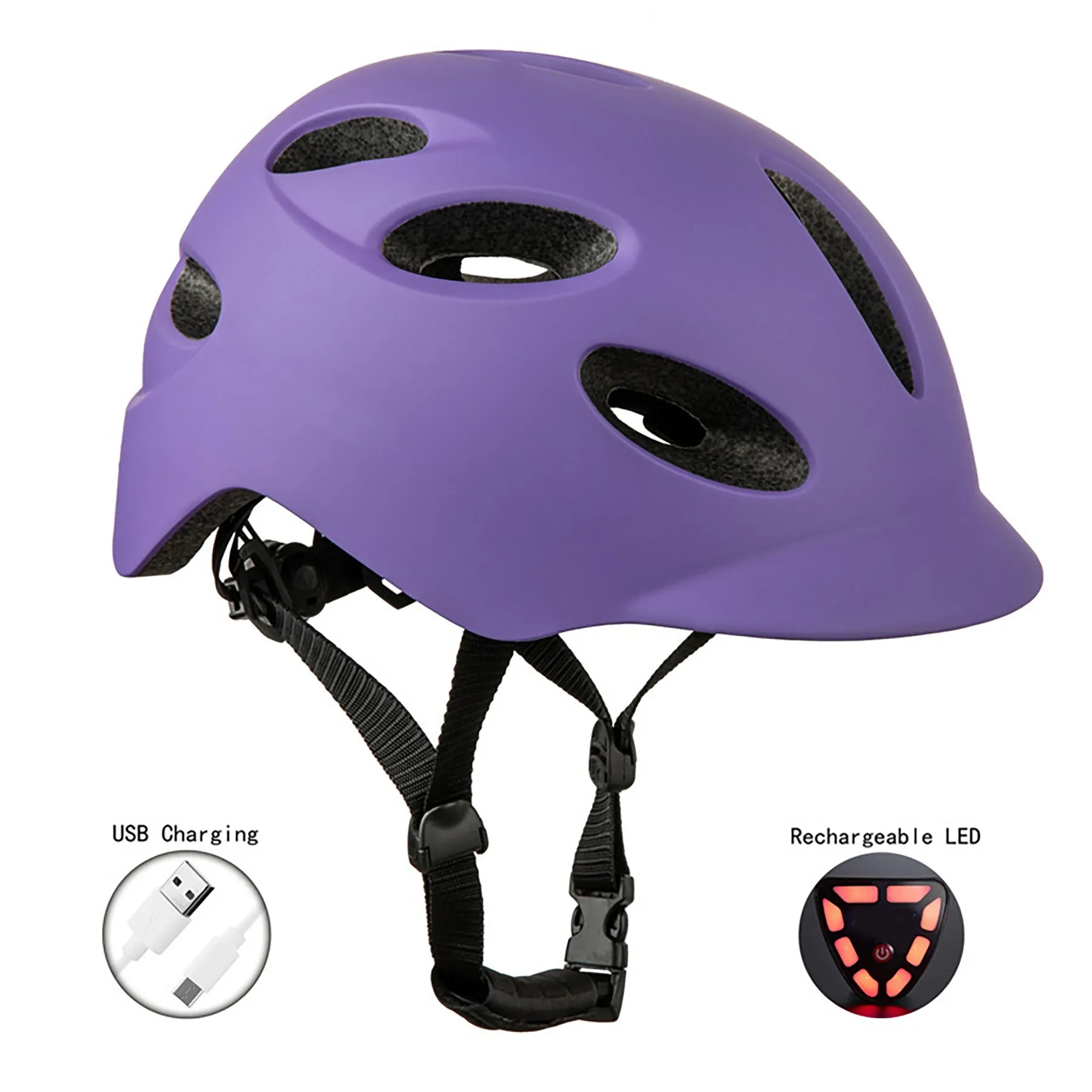 Bicycle Helmet with Rear Light 2