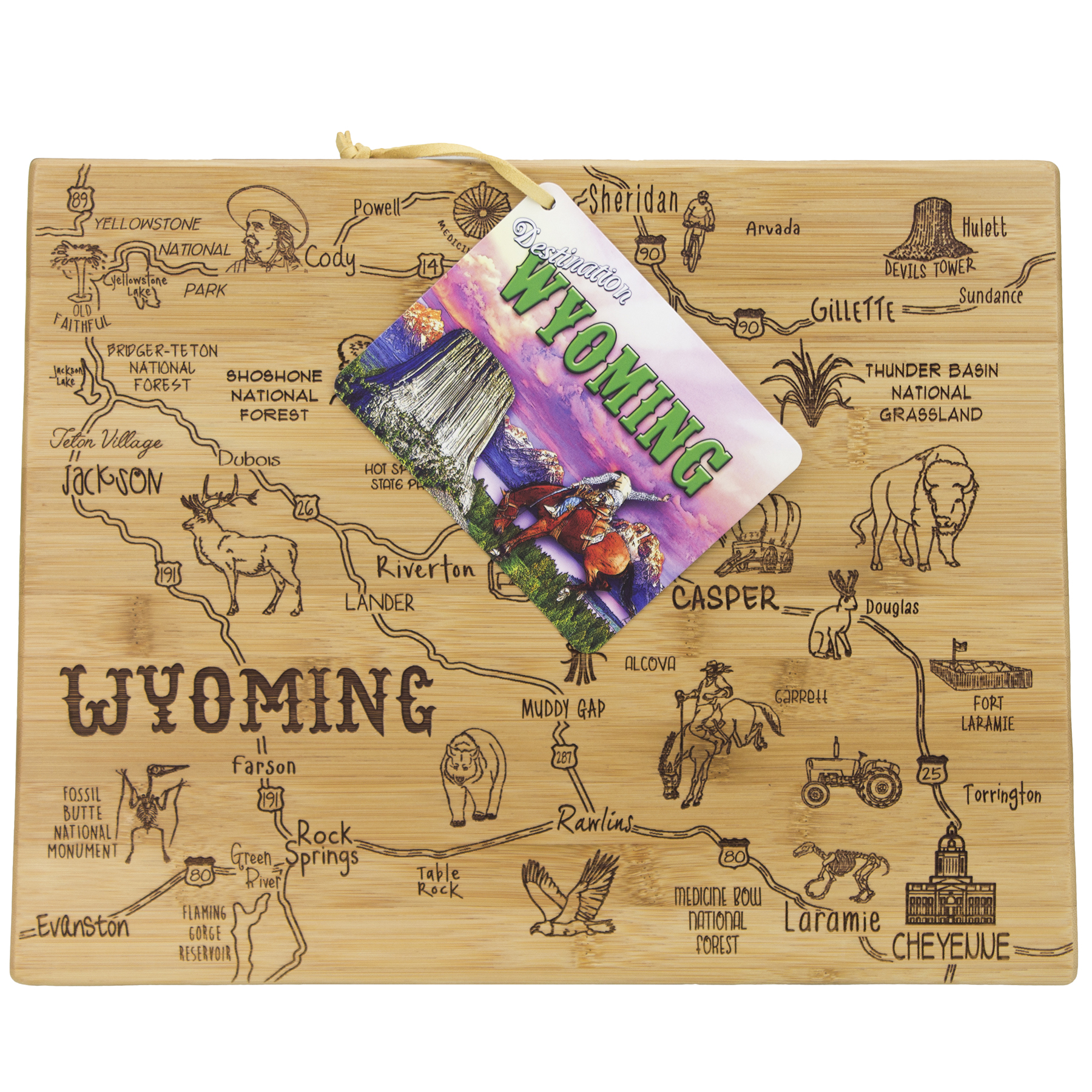 Destination Wyoming Cutting & Serving Board 5