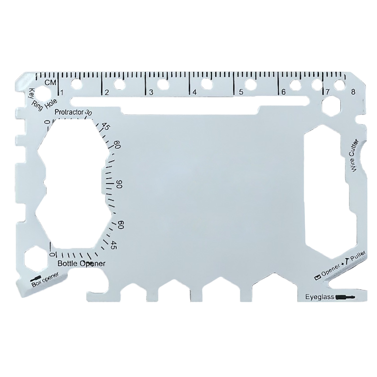Stainless Steel Multi-Function Survival Tool with Leatherette Case 5