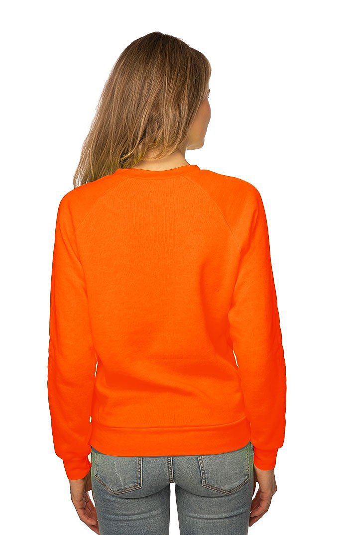 Women's Fashion Fleece Neon Raglan Pullover 3