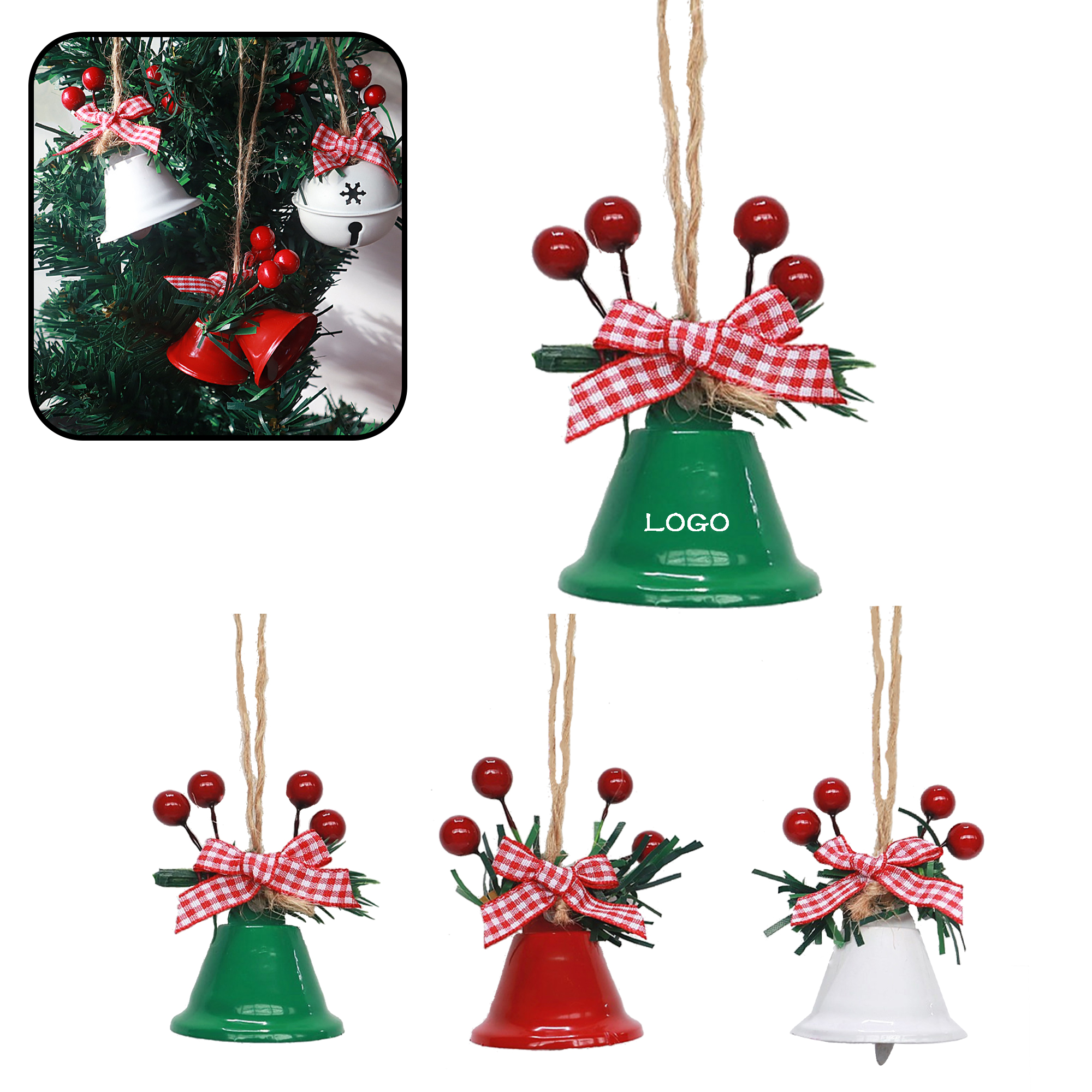 MOQ 20 PCS Christmas Bell Ornament 2