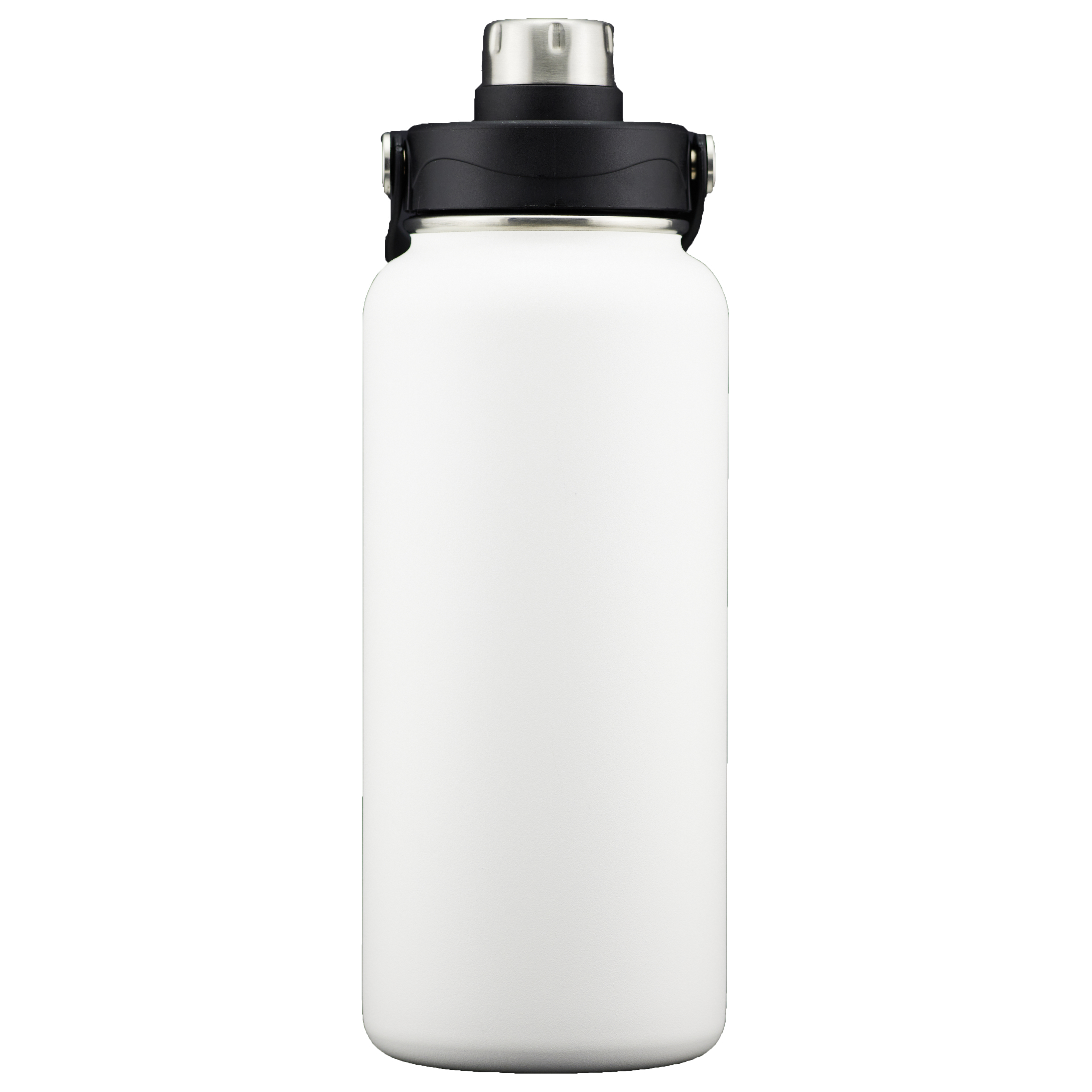 Atlantis 34 Oz. Stainless Steel Double Walled Vacuum Insulated Bottle (White), custom water bottle with logo imprint 2