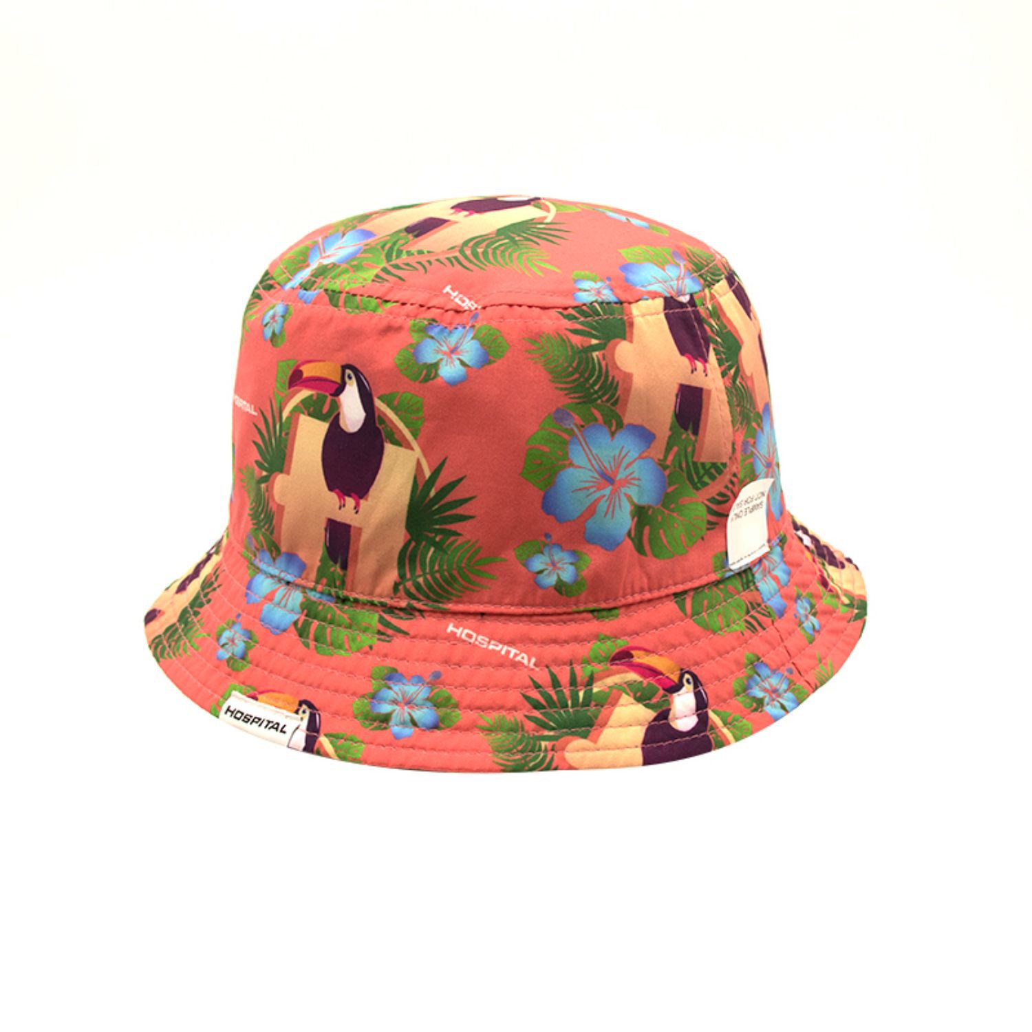 Sublimated summer fishing bucket hats w/ Adjustable drawstring 10