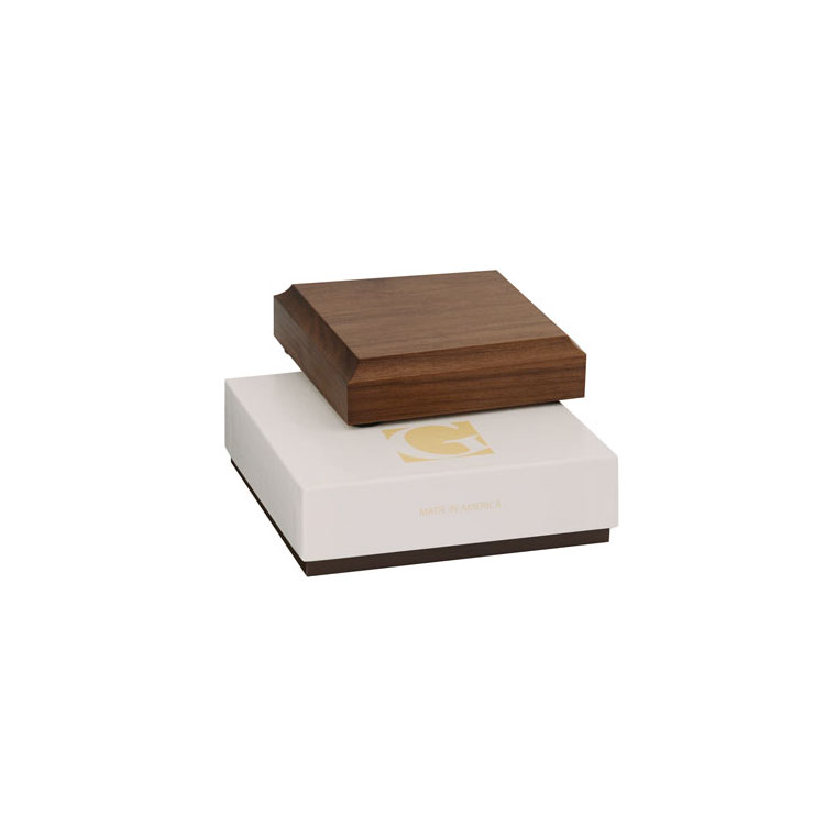 American Walnut Square Sound Block and Gift Box 2
