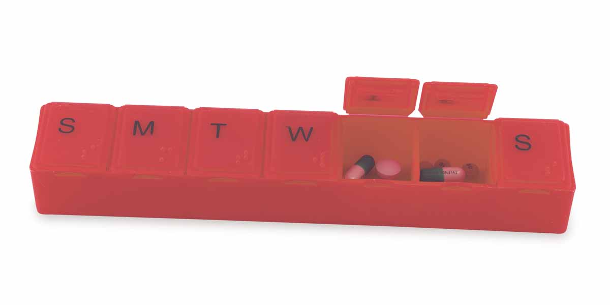 Super-7 All-Week Pill Box - 8" 6