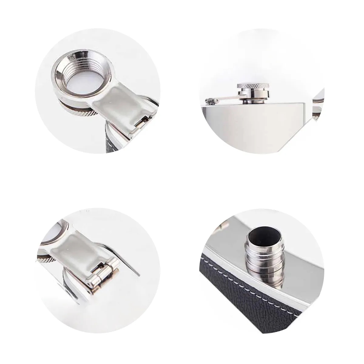 Stainless Steel Hip Flask Gift Set With Cups And Funnel 4
