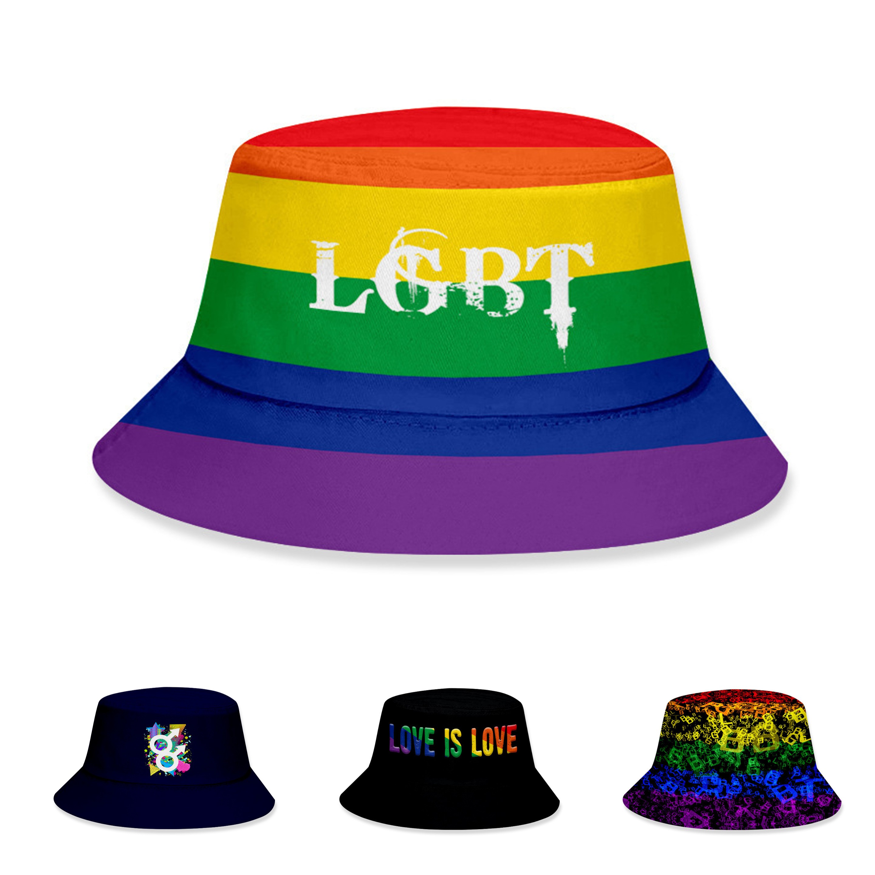 Rainbow Bucket Hat 5