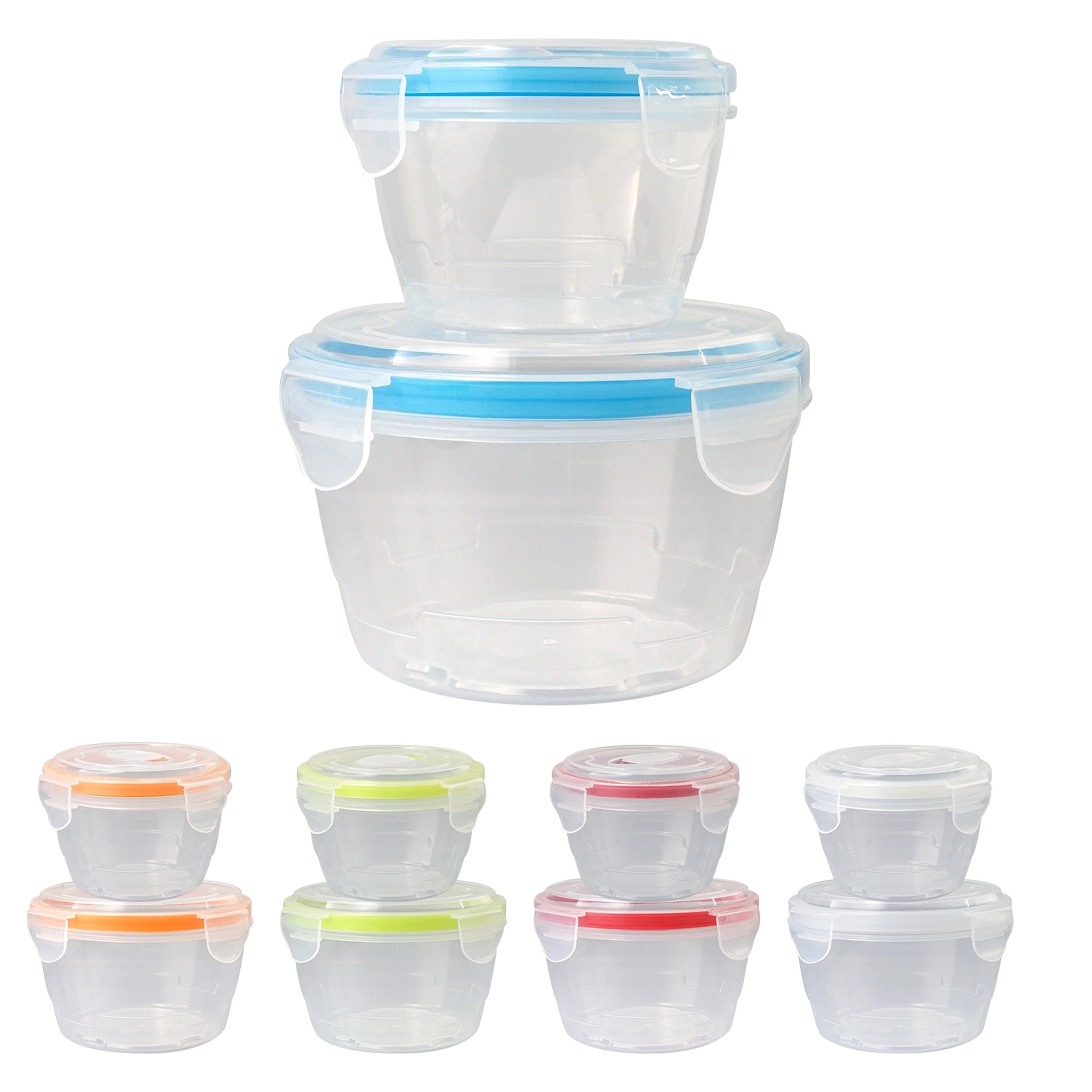 NESTING LOCKING LID BOWL SET 16