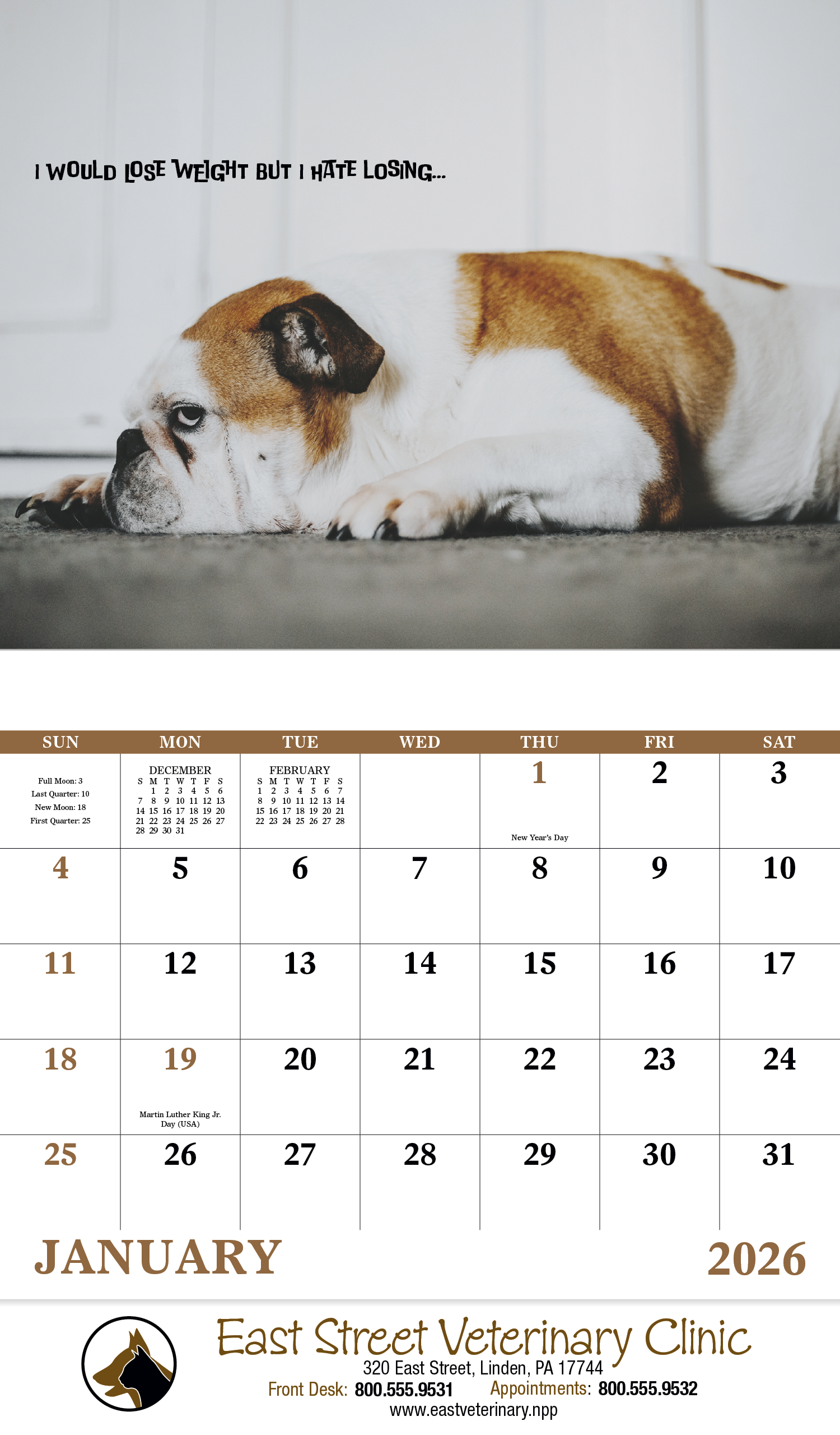 Good Value™ Pets with Attitude - Stapled Calendar 16