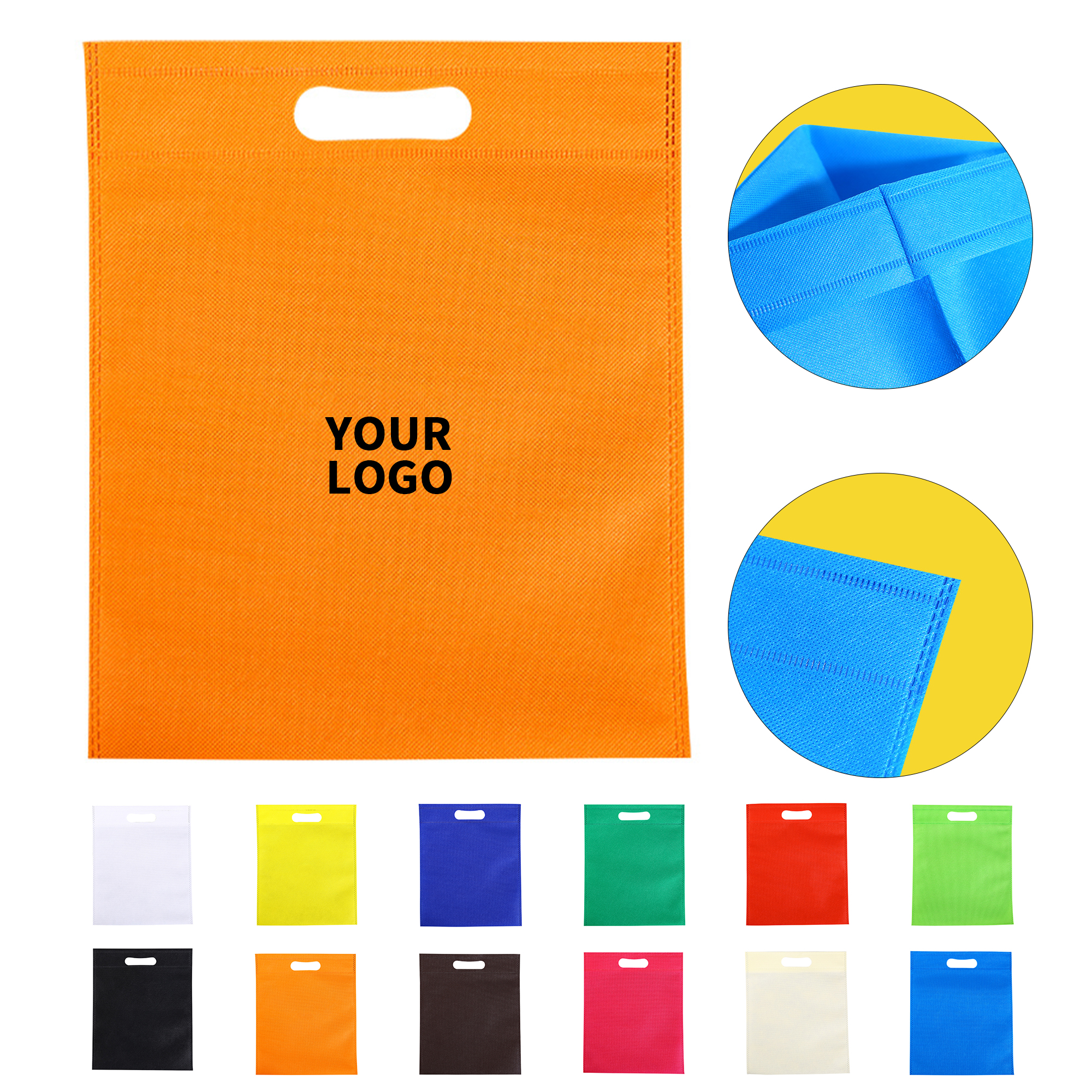 Non Woven Fabric Reusable Tote Bag Large Capacity 2
