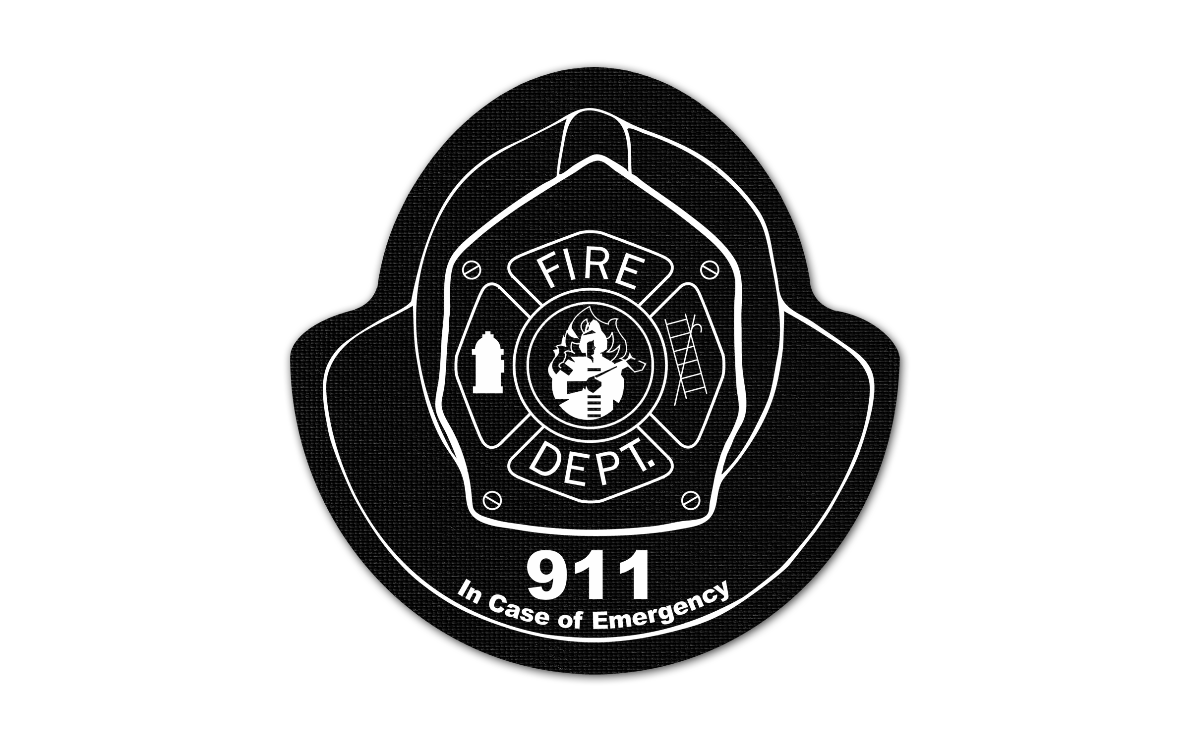 Fire Helmet Vinyl Jar Opener 19