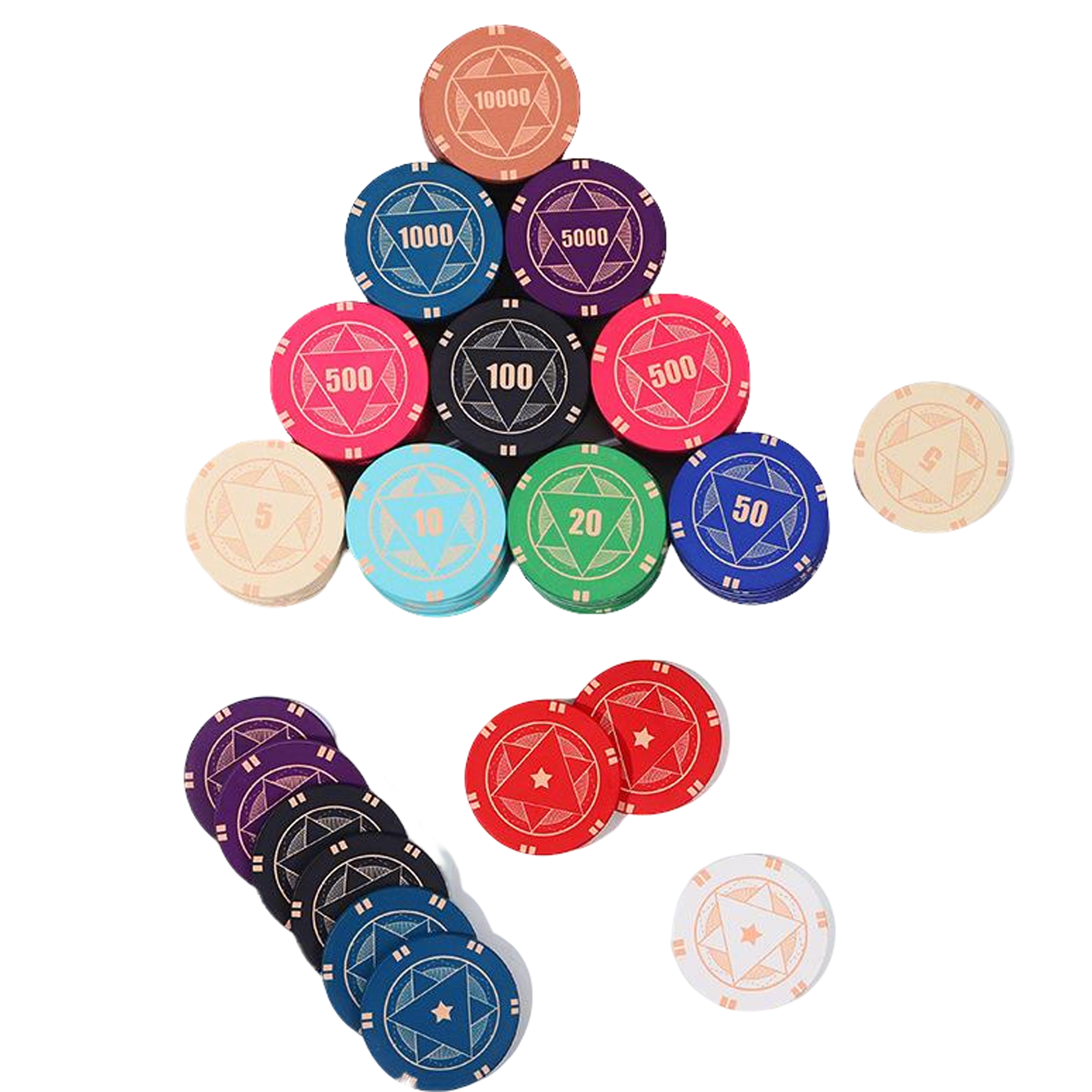 Full-Color Ceramic Poker Chip - 39mm 2