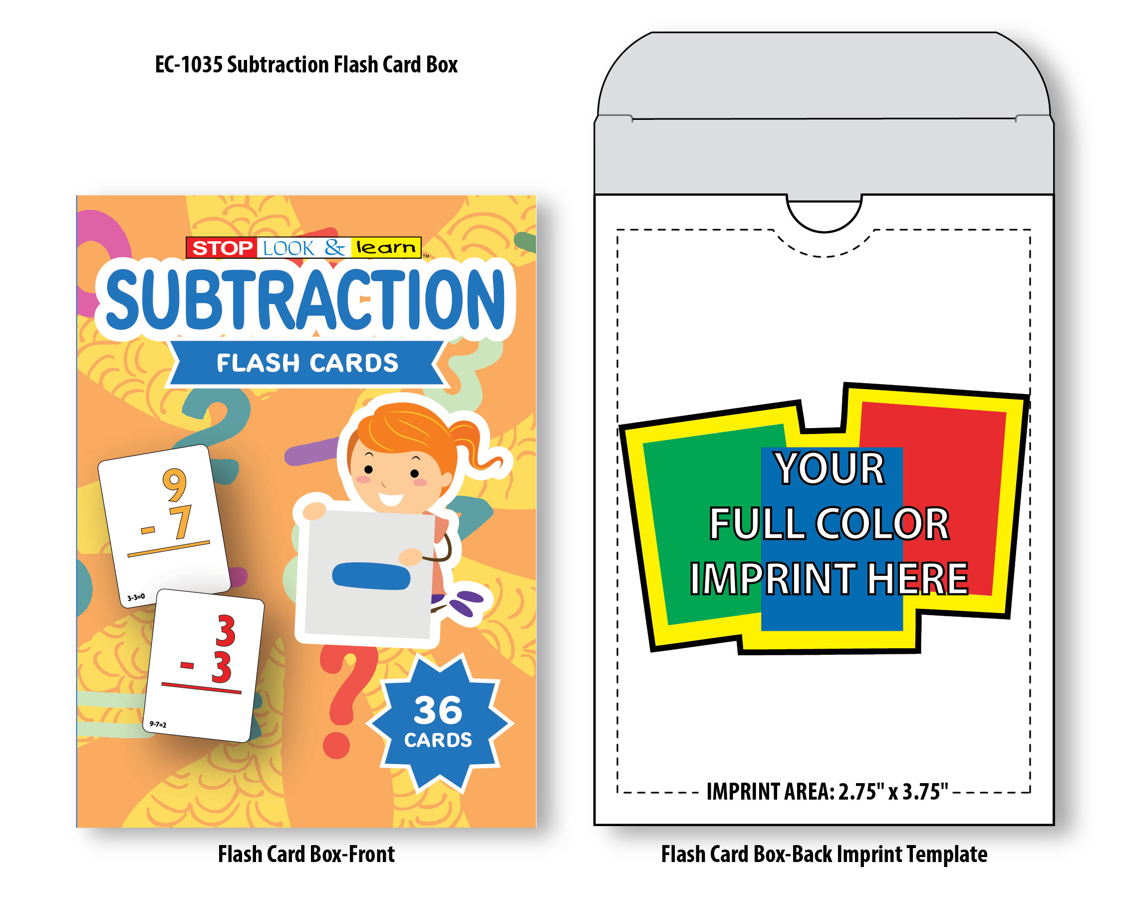 FLASH CARDS - Subtraction 6