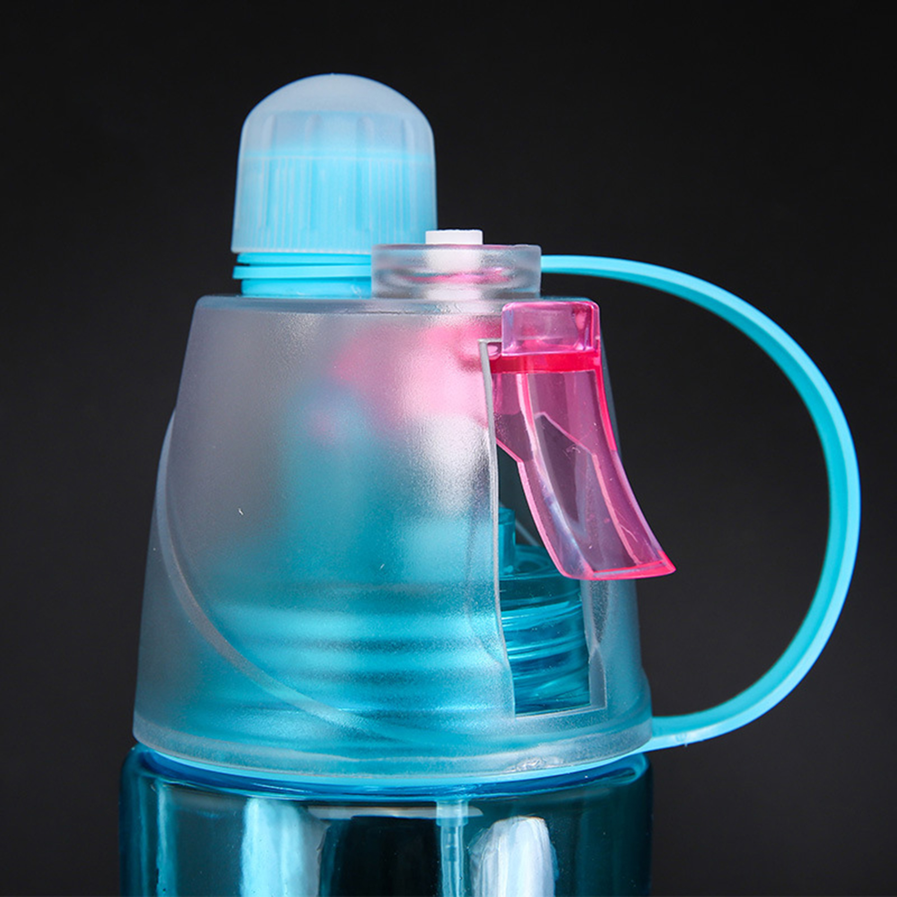 Clear 21Oz Sport Spray Cooling Bottle 3