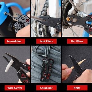 Compact Foldable Multi Tool Pliers With Carabiner 15