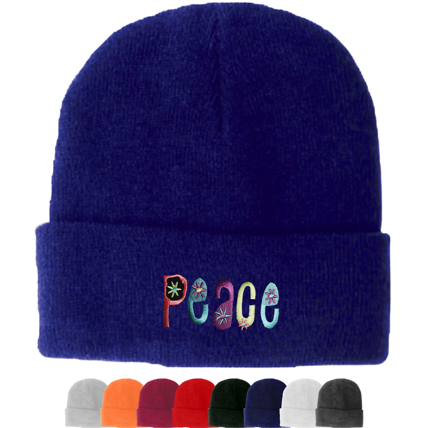 Premium Long Beanie Caps USA Decorated 3