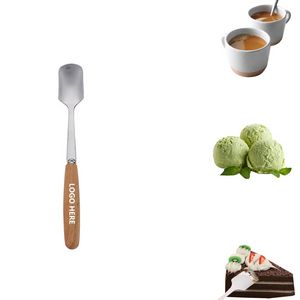 Wooden Handle Dessert Coffee Spoon 9