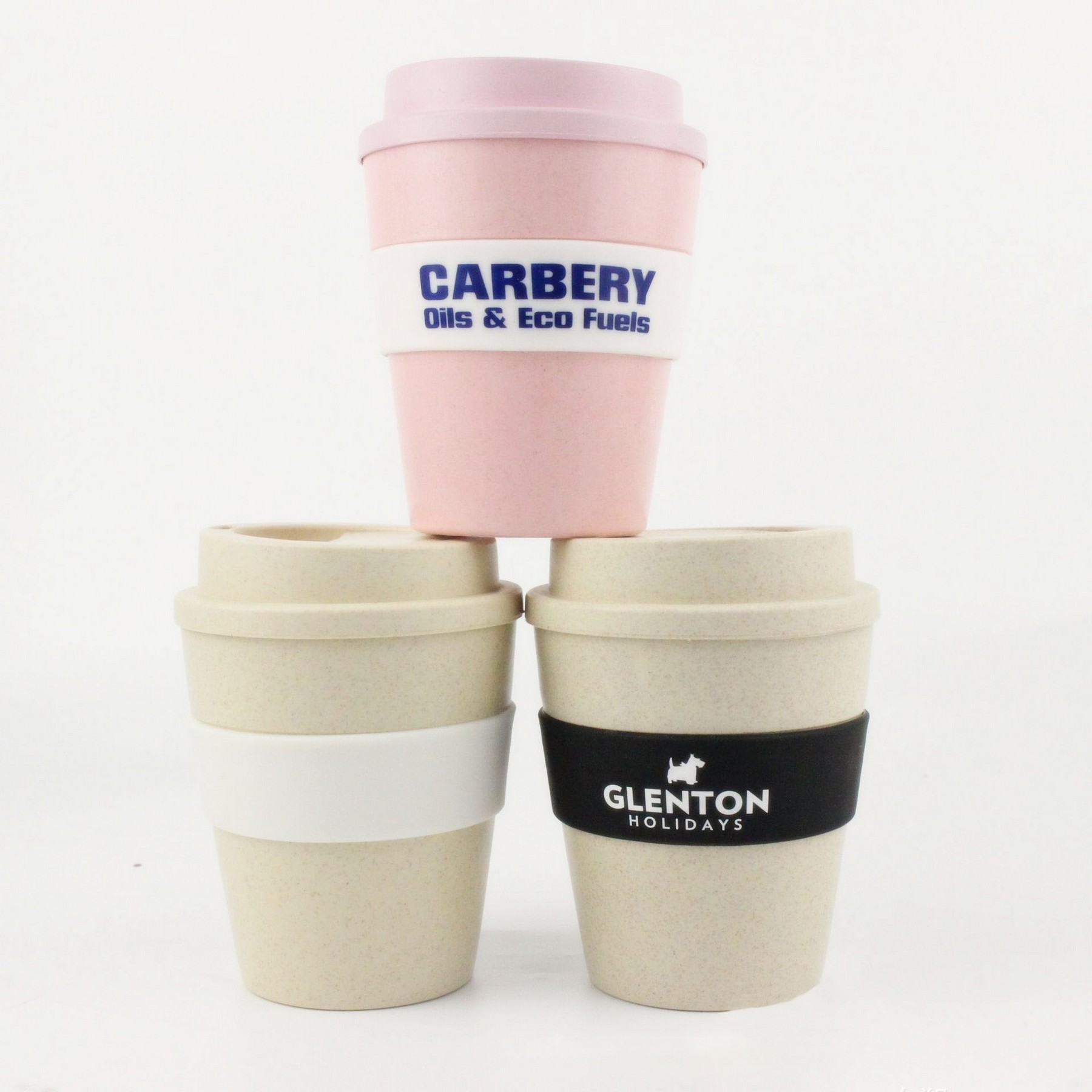 12 Oz. Bamboo Takeaway Coffee Cup With Lid & Spill Stopper 6