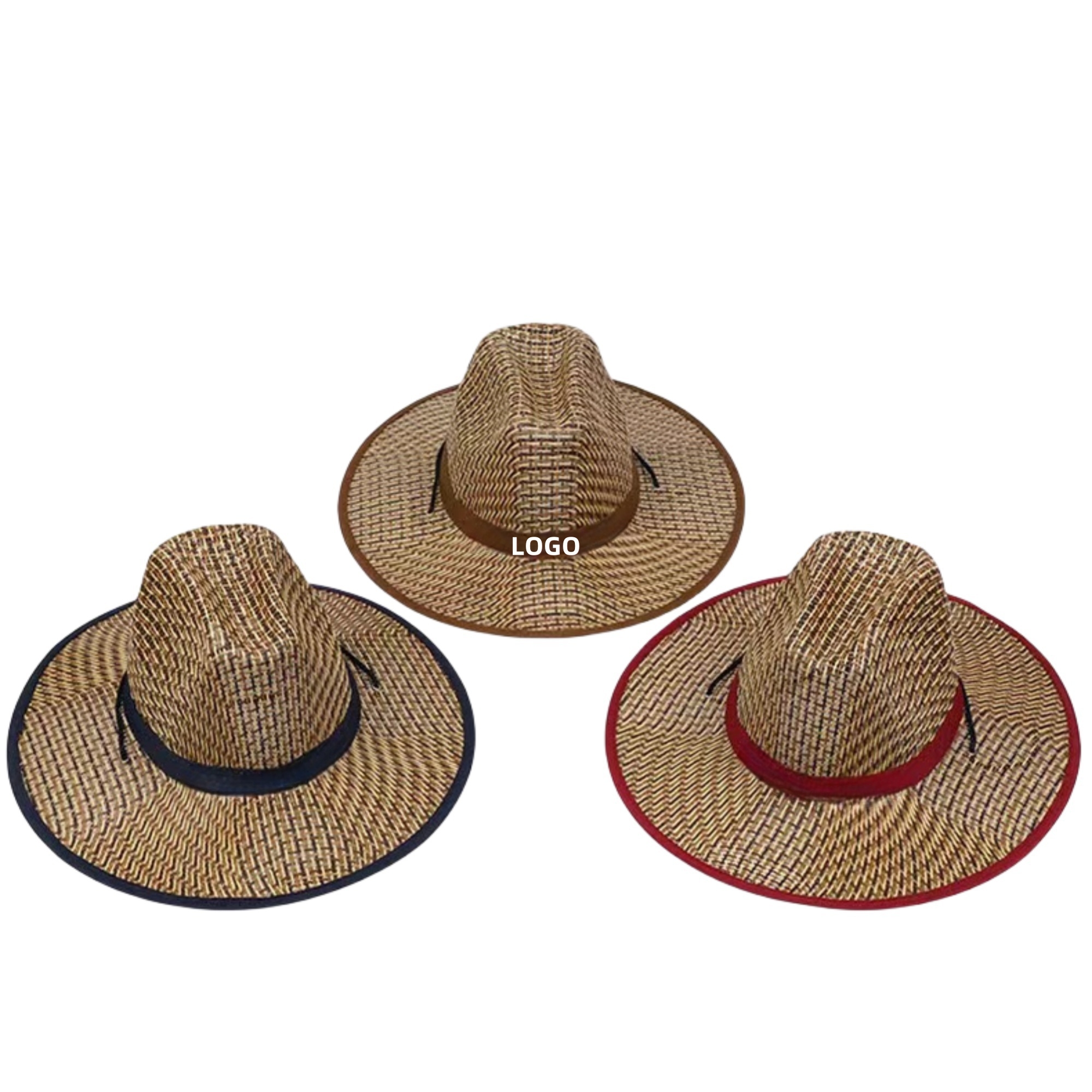 Unisex Woven Straw Wide - Brimmed Summer Beach Hat 2