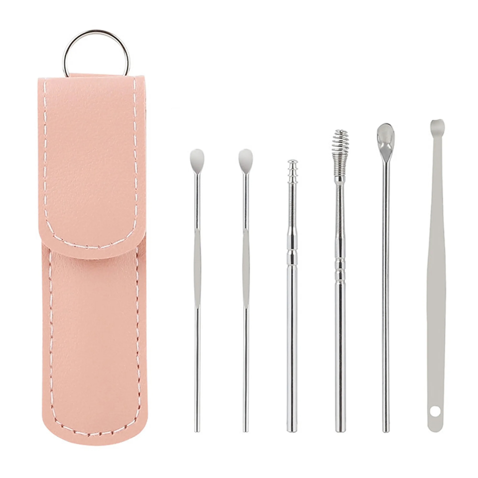 6 Pcs Ear Pick Earwax Removal Kit Cleansing Tool Set 2