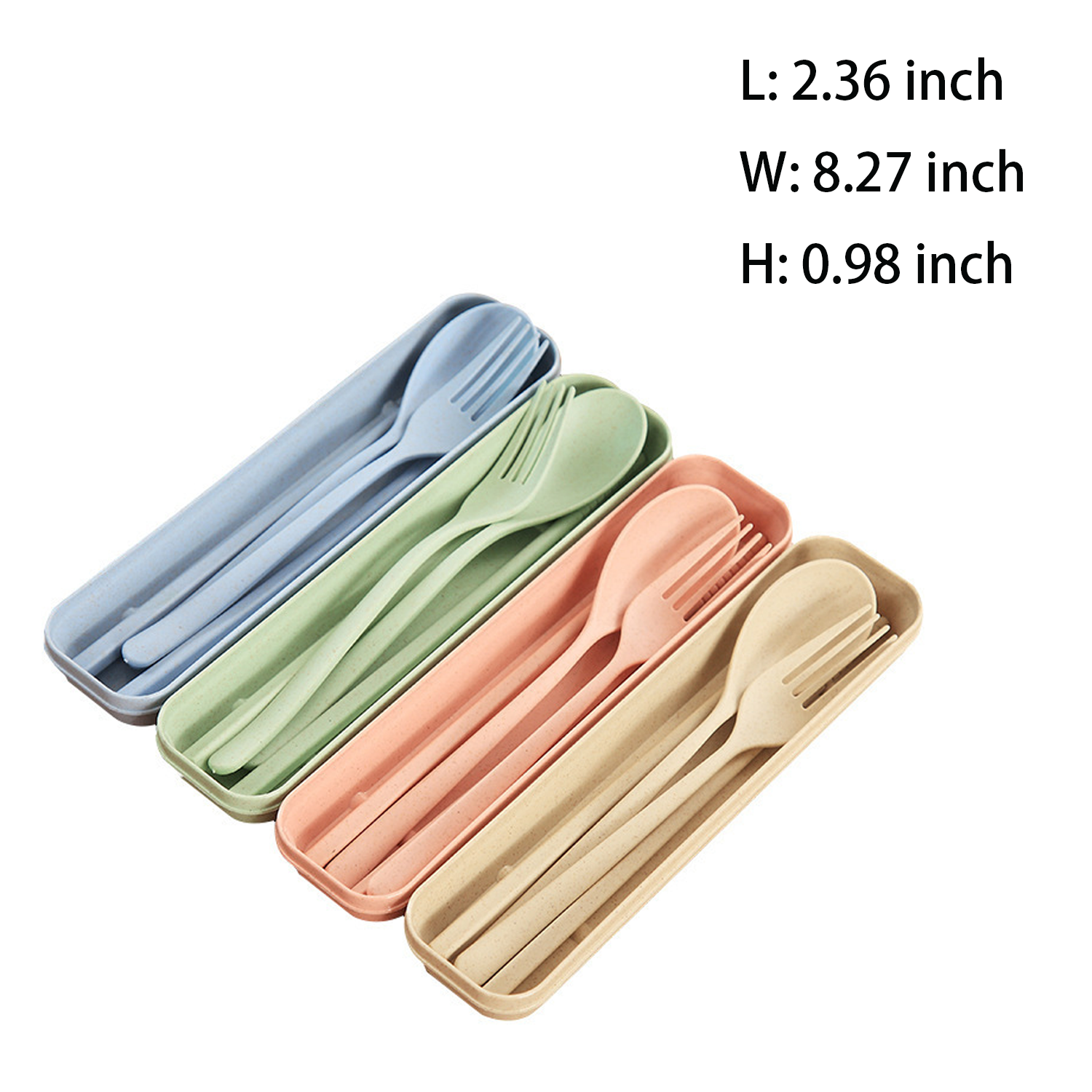 Wheat Straw Spoons Knives Forks Set 2
