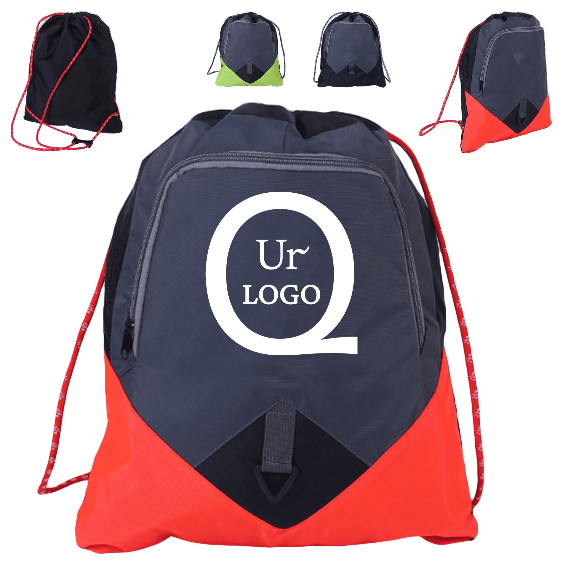 13.39X18.11 Inch Terylene Drawstring Backpack