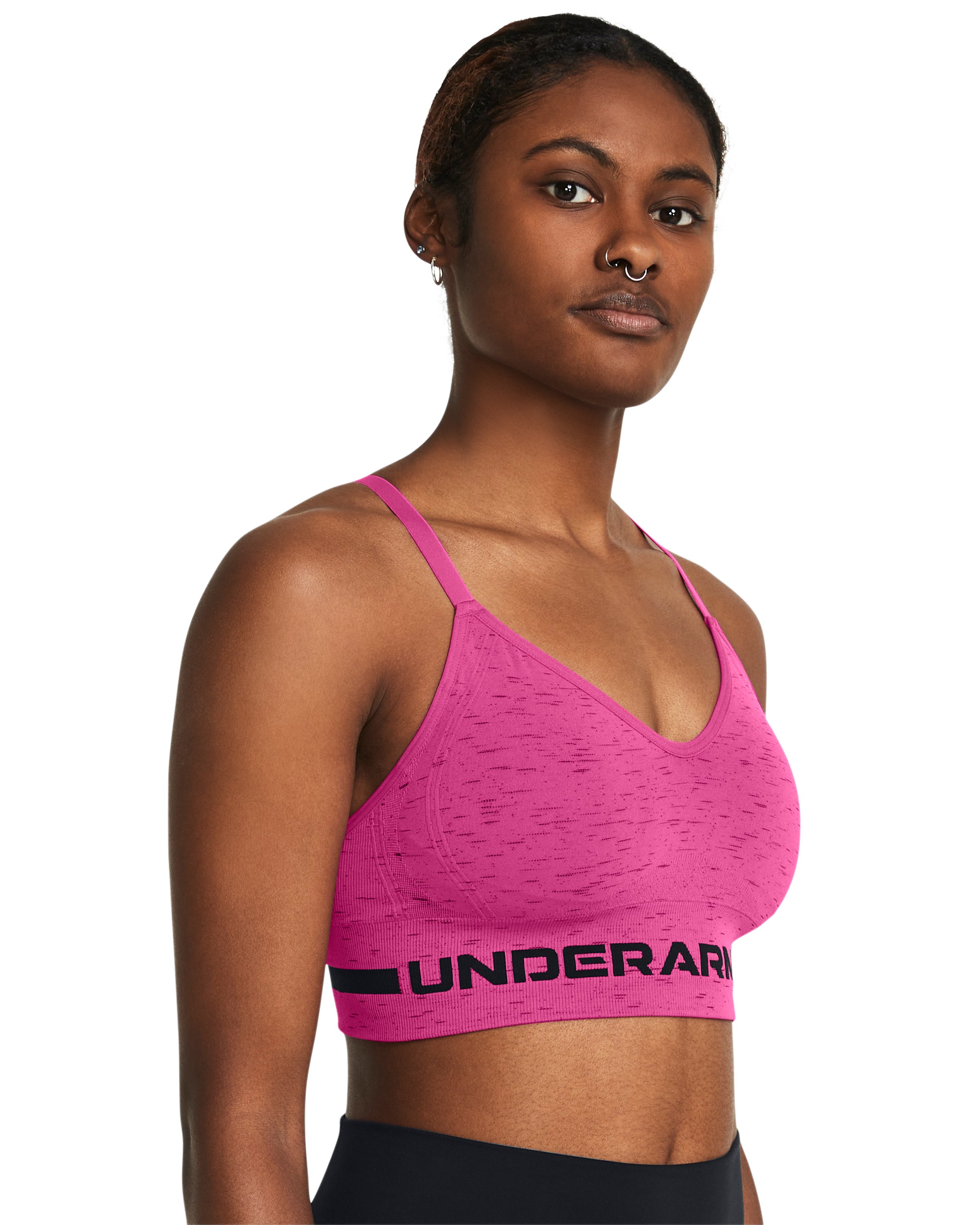 UA Seamless Low Long Heather Women's Sports Bra 18