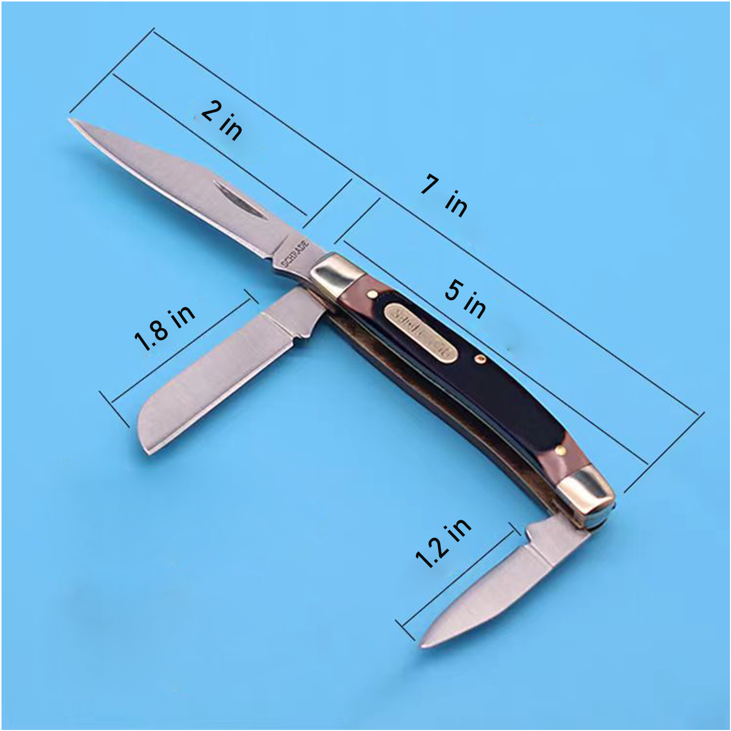 Miniature stainless steel folding knife 4