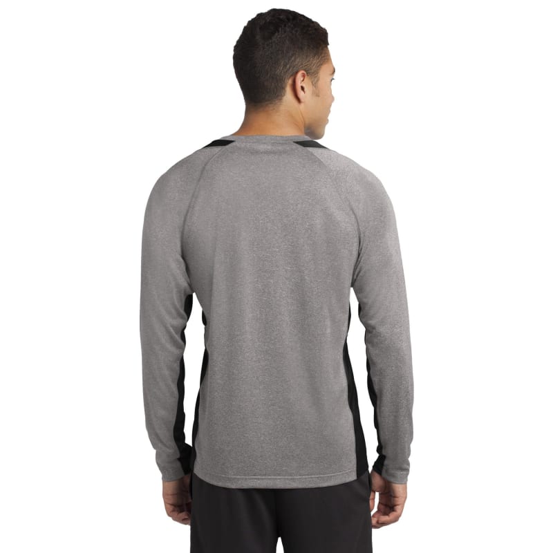 Sport-Tek Long Sleeve Heather Colorblock Contender Tee. 26