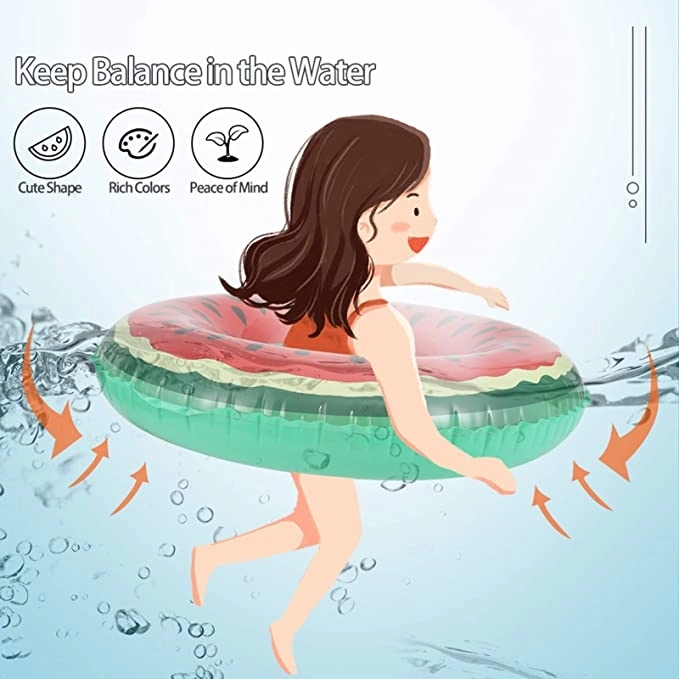 35" Watermelon Pool Party Raft 10
