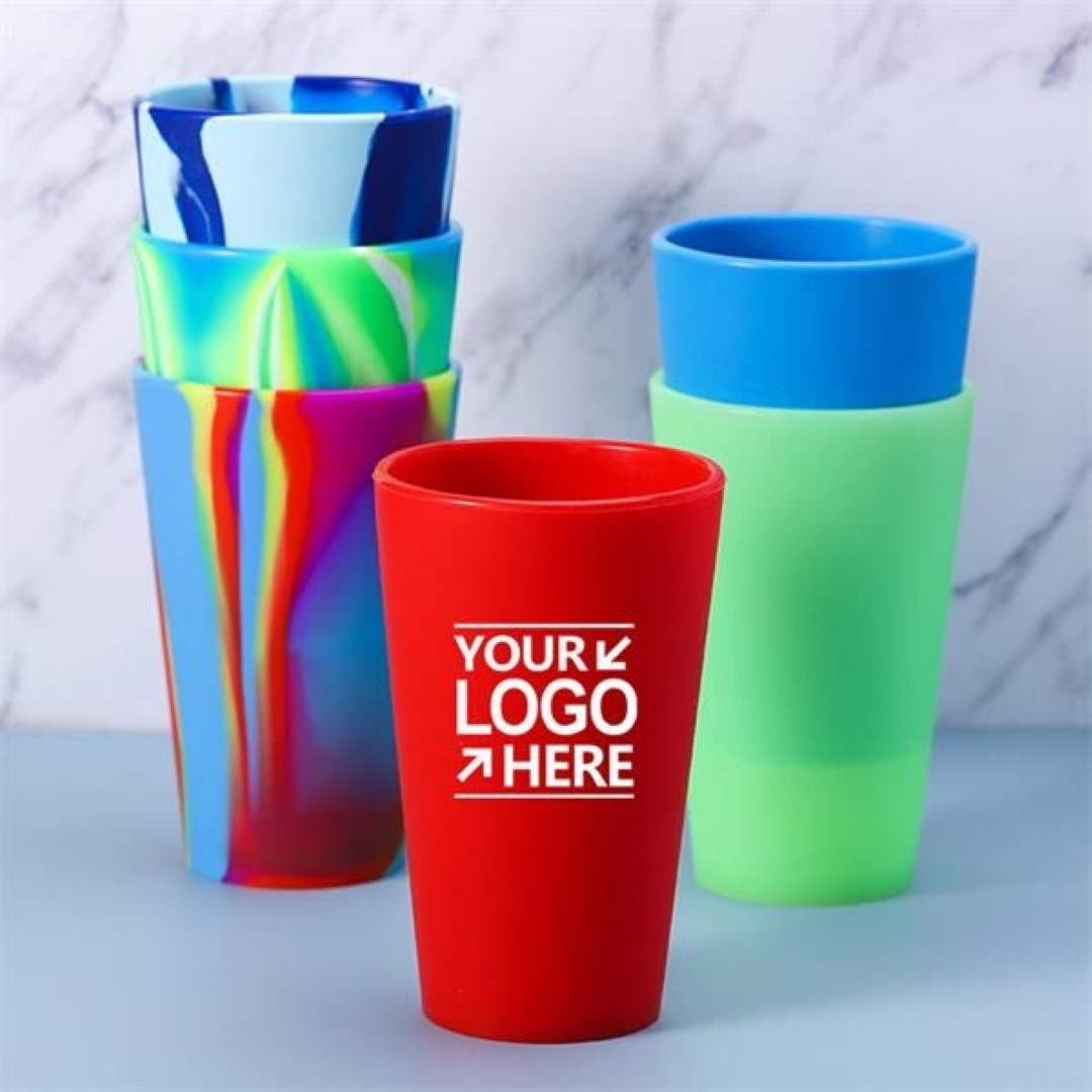 Sturdy Silicone Cup Drink Ware Glass Set 8