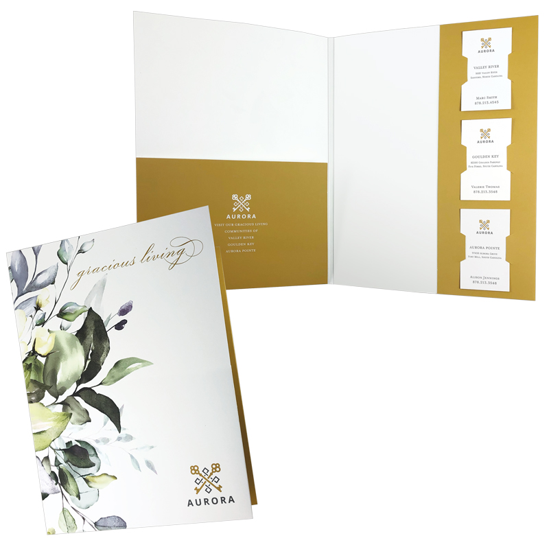 Large Presentation Folder with Tall and Regular Pocket 1