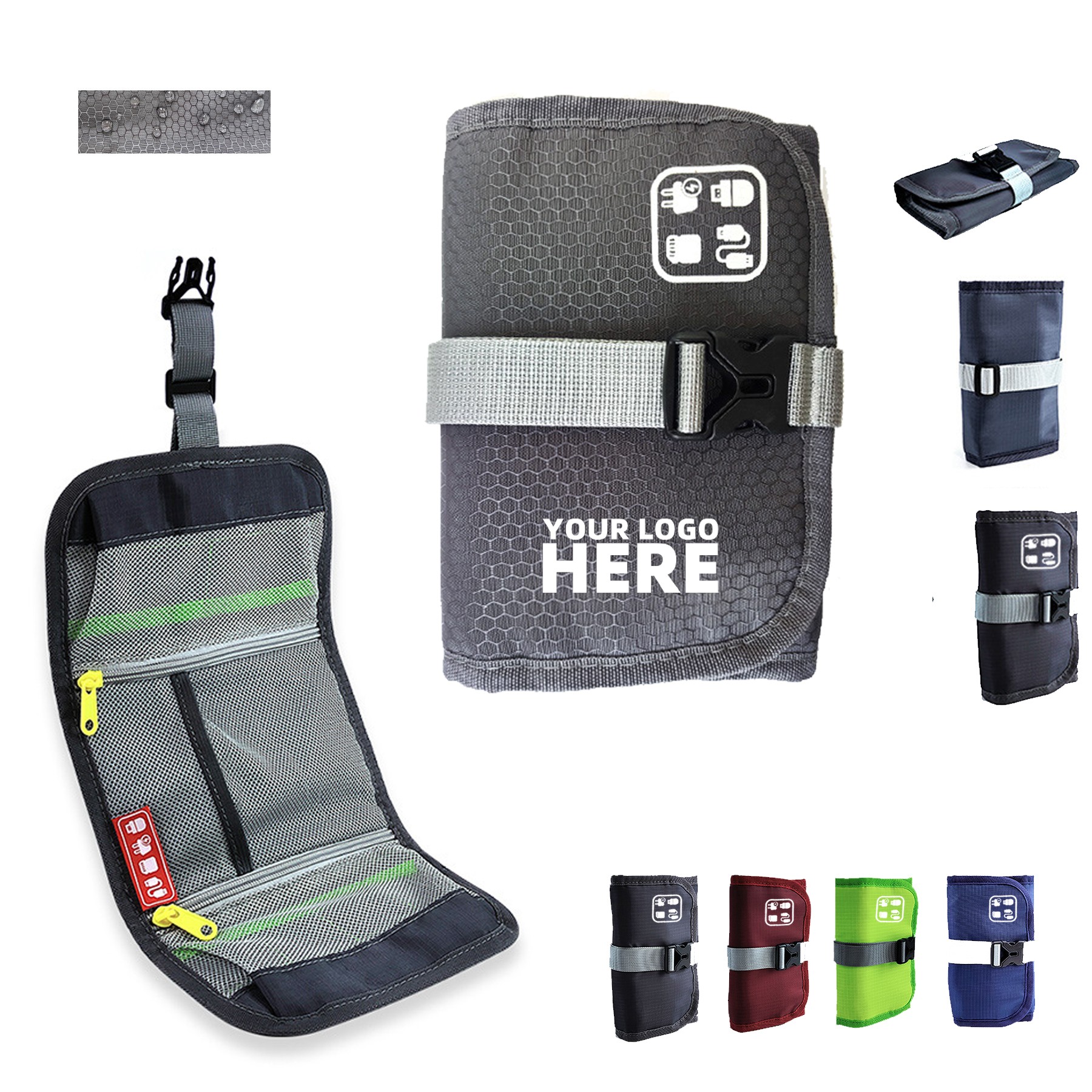 Electronics Travel Gadgets Foldable Organizer Bag