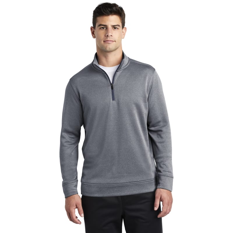 Sport-Tek PosiCharge Sport-Wick Heather Fleece 1/4-Zip Pullover., custom hoodie or sweatshirt with logo imprint 23