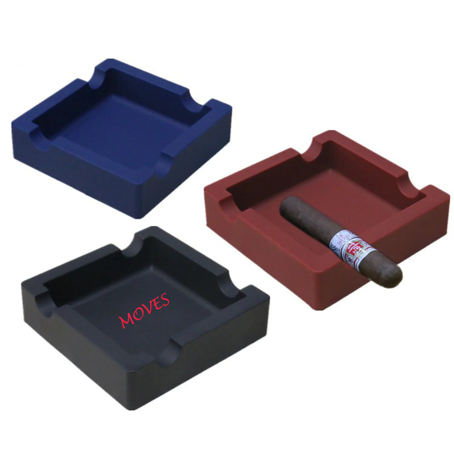 Silicone Cigar Ashtray with Large Caliber 2