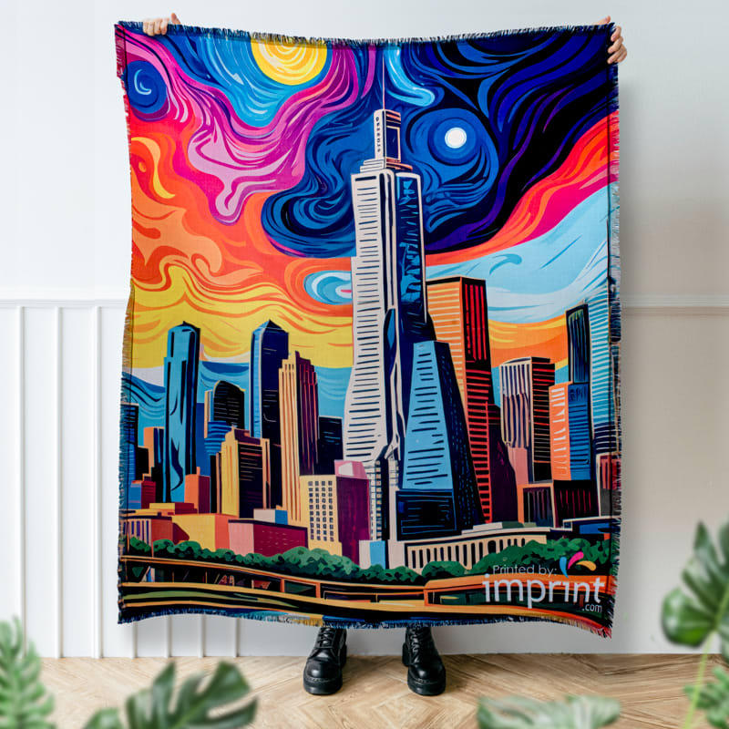 50" X 60" Custom Woven Throw Blanket 10