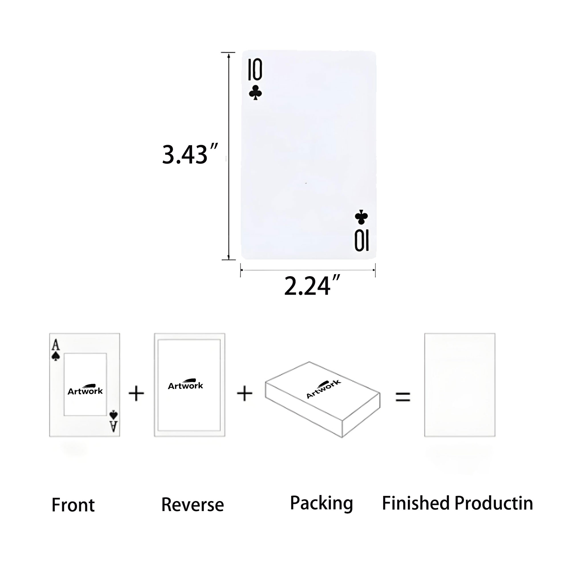 320GSM Full Color Double Sided Customized Playing Cards 1