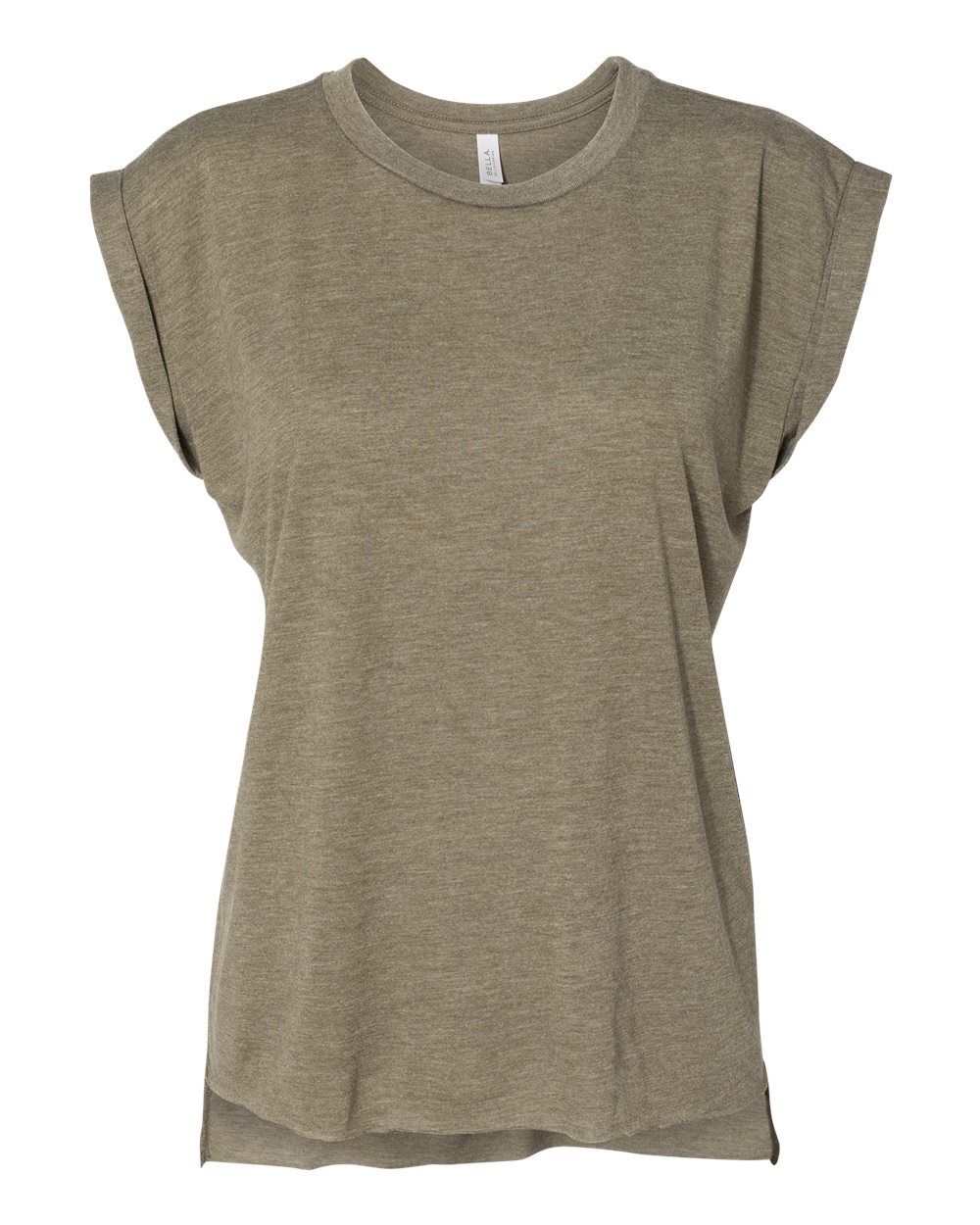 Women's Flowy Rolled Cuffs Muscle Tee - 8804 47