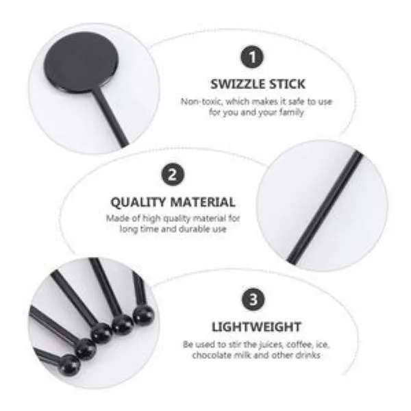Cocktail Stir Sticks Bar& Party Drink Stirrers 3