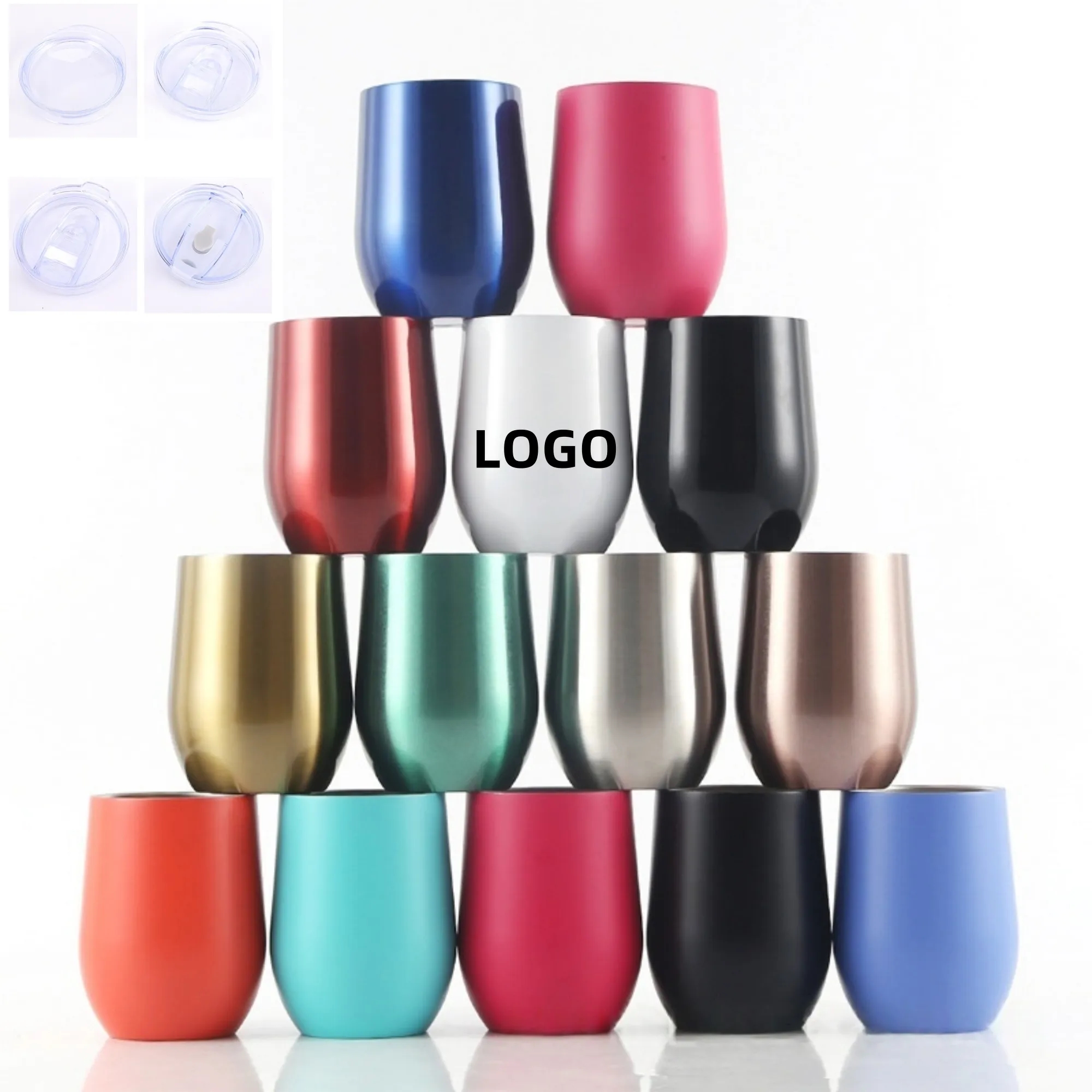 12oz Stainless Steel Egg-Shaped Mug 7