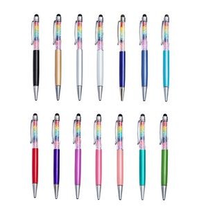 Rainbow Diamonds Metal Pen With Stylus 4