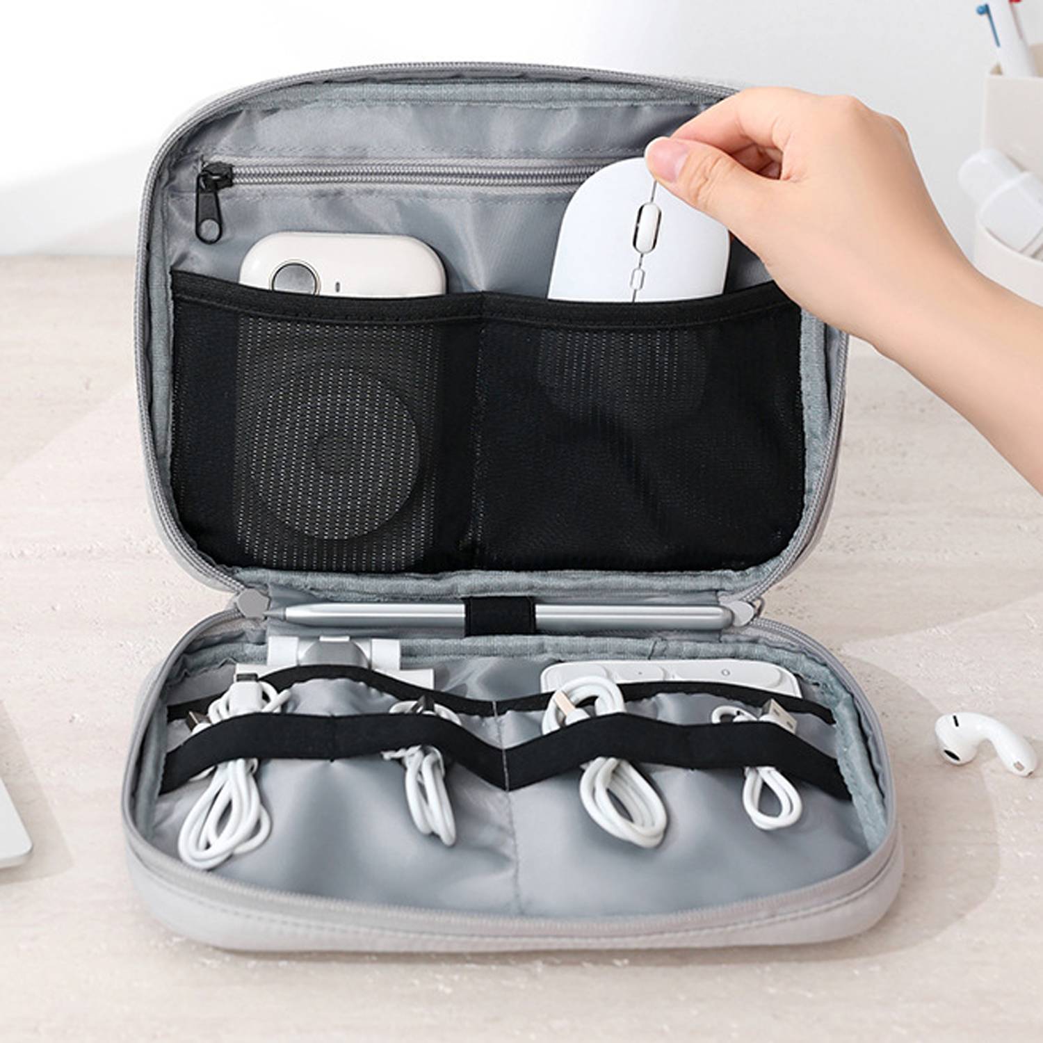 Polyester Travel Electronics Versatile Organizer Bag 5