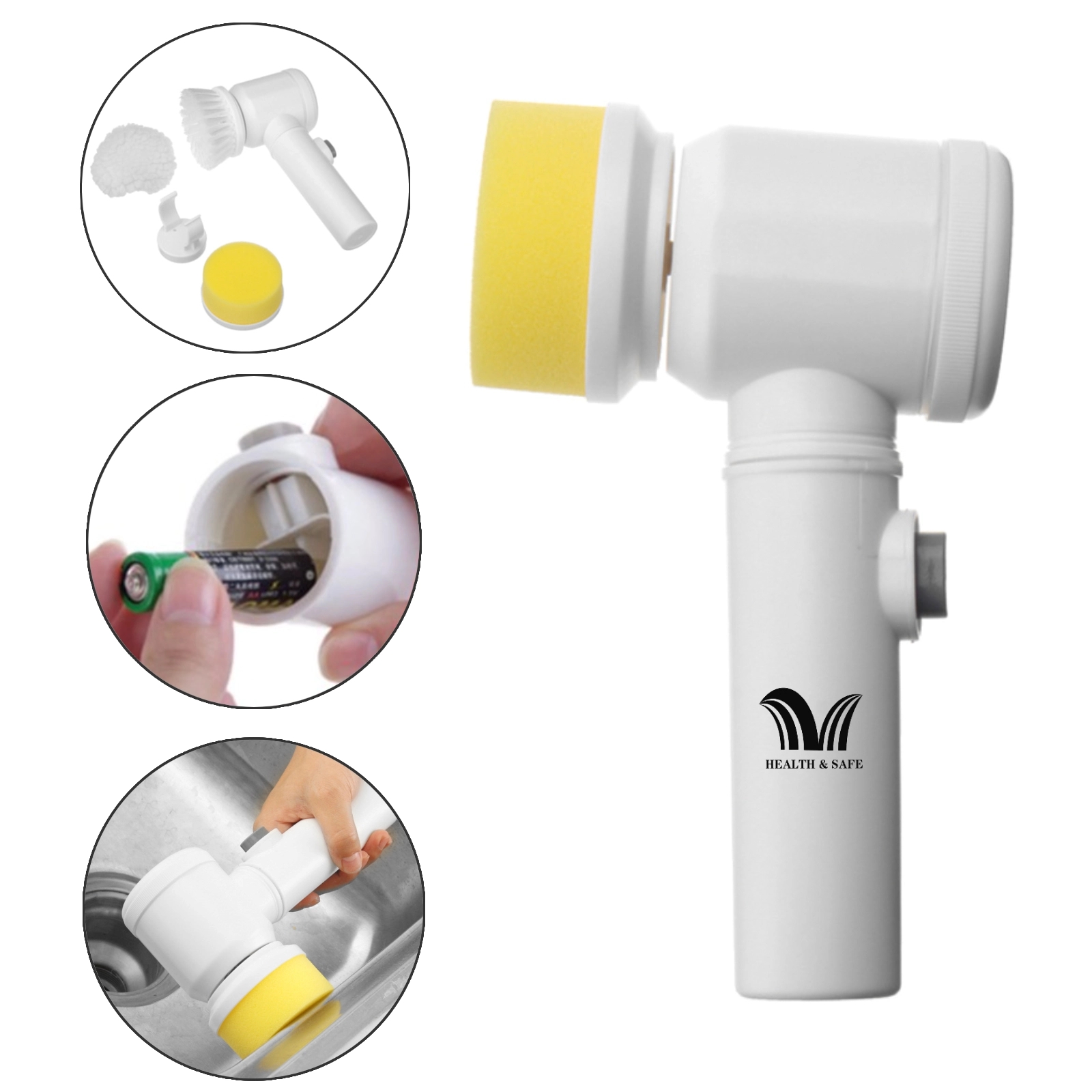 Handheld Multifunctional Electric Dishwashing Brush 2