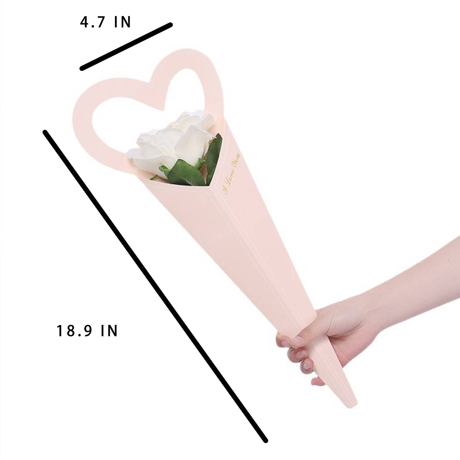 Wedding Flower Wrapping Paper Heart Box Gift Bag 5