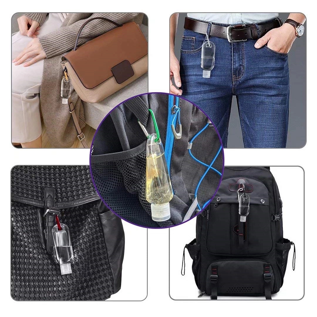 Hand Sanitizer Travel Bottles with Keychain 4