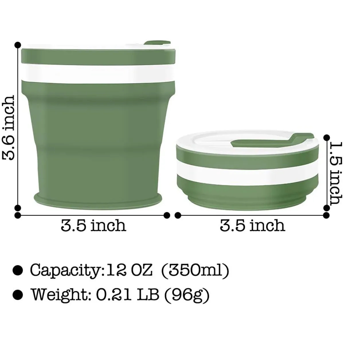 Collapsible Silicone Travel Coffee Cup 2